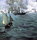 Edouard Manet Battle of the 'Kearsarge' and the 'Alabama' painting
